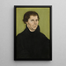 Martin Luther - Lucas Cranach den Äldre — inramlat konstverk på väggen