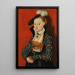 Porträtt av Christiane d'Eulenau - Lucas Cranach den äldre — inramlat konstverk på väggen