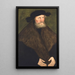 Porträtt av hertig Henri den fromme av Sachsen - Lucas Cranach den äldre — inramlat konstverk på väggen