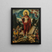 La résurrection du Christ et le triomphe sur la mort et le diable - Lucas Cranach l'Ancien — inramlat konstverk på väggen