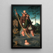 Saint Christophe - Lucas Cranach den äldre — inramlat konstverk på väggen