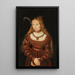 Sibylle de Clèves - Lucas Cranach den äldre — inramlat konstverk på väggen