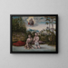 Le Baptême du Christ - Lucas Cranach l'Ancien — inramlat konstverk på väggen