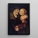 Le Couple mal assorti - Lucas Cranach den Äldre — inramlat konstverk på väggen