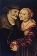 Le Couple mal assorti - Lucas Cranach den Äldre — vy av konstverket