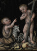 Lilla Jesusbarnet och Johannes Döparen - Lucas Cranach den äldre — vy av konstverket