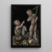 Lilla Jesusbarnet och Johannes Döparen - Lucas Cranach den äldre — inramlat konstverk på väggen