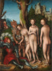 Le Jugement de Pâris - Lucas Cranach den Äldre — vy av konstverket
