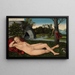 La nymphe de la source - Lucas Cranach l'Ancien — inramlat konstverk på väggen