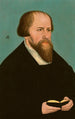 porträtt av Caspar Cruciger - Lucas Cranach den yngre — vy av konstverket