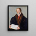 Porträtt av Philipp Mélanchthon - Lucas Cranach den Yngre — inramlat konstverk på väggen