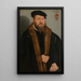 porträtt av en man - Lucas Cranach den yngre — inramlat konstverk på väggen