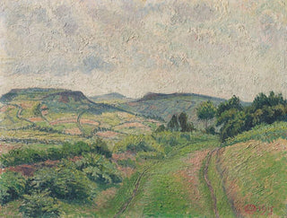 ett böljande landskap - Lucien Pissarro — vy av konstverket