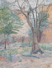 L'arbre à noix - Lucien Pissarro — vy av konstverket
