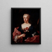 Portrait de Faustine Bordoni - Ludovico Mazzanti — inramlat konstverk på väggen