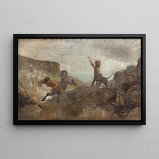 Ludvig Abelin Schou - Centaurs Hunting Boars.webp