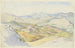 Les collines sabines och Rocca Santo Stefano sedd från Civitella - Ludwig Deurer — vy av konstverket