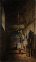 Vue dans la chapelle Sant Isidro à Venise - Ludwig Dittweiler — vy av konstverket