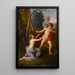 Cupidon och Psyche - Ludwig Guttenbrunn — inramlat konstverk på väggen