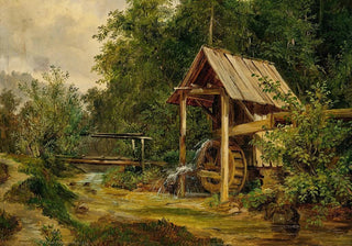Ludwig Halauska - A Mill by a Creek.webp