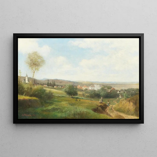 Ludwig Halauska - View of ZeiselmauerWolfpassing near Tulln.webp