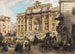 La Fontaine de Trevi i Rom - Ludwig Johann Passini — vy av konstverket