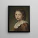 Portrait d'une jeune fille - Ludwig Knaus — inramlat konstverk på väggen