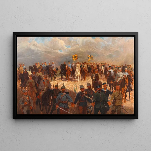 Le grand temps - Ludwig Koch — inramlat konstverk på väggen