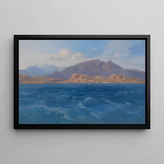 Ludwig Lange - Blick auf den Parnass mit den Ruinen von Krissa.webp