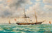 En kejsar- och kunglig yacht - Ludwig Rubelli von Sturmfest — vy av konstverket