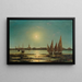 Vue de Venise au Clair de Lune - Ludwig Rubelli von Sturmfest — inramlat konstverk på väggen