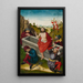 La Résurrection - Ludwig Schongauer — inramlat konstverk på väggen