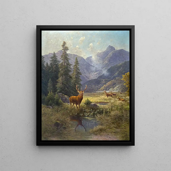 Ludwig Sckell - Hochwild in der hinteren Spielmannsau bei Oberstdorf.webp