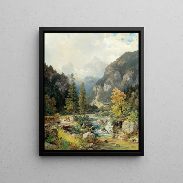 Ludwig Sckell - Scene near Berchtesgaden with Watzmann.webp