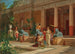 en fruktförsäljare i en villa Pompeji - Luigi Bazzani — vy av konstverket