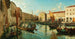 Venise, Grand Canal med Rialto-marknaden på morgonen - Luigi Ferrazzi — vy av konstverket