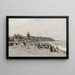Vue de la Plage et du Casino à Dieppe - Luigi Loir — inramlat konstverk på väggen