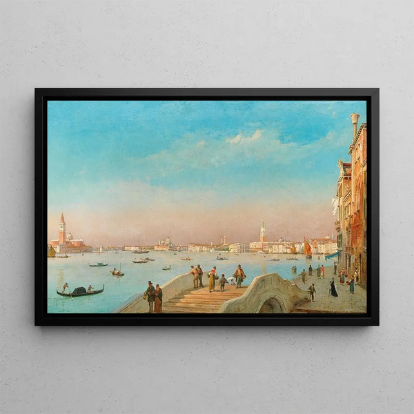 Luigi Querena - Venice the Riva degli Schiavoni.webp