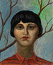 Portrait de Lina Zaquini - Luigi Russolo — vy av konstverket
