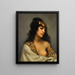 Odalisque - Luis Ricardo Falero — inramlat konstverk på väggen