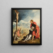 La Crucifixion - Maarten van Heemskerck — inramlat konstverk på väggen