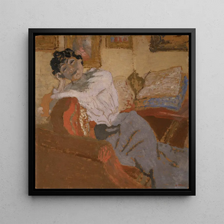 Madame Hessel på soffan - Édouard Vuillard