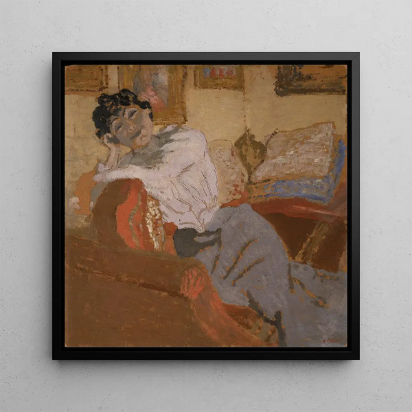Målning Madame Hessel sur le canapé - Édouard Vuillard | Konsttryck
