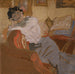 Madame Hessel sur le canapé - Édouard Vuillard — vy av konstverket