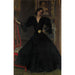 Reproduktion av målningen Madame Sorolla (Clotilde García del Castillo, 1865-1929) i svart - Joaquín Sorolla