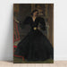 Reproduktion av målningen Madame Sorolla (Clotilde García del Castillo, 1865-1929) i svart - Joaquín Sorolla