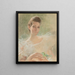 En skönhet i vitt - Madeleine Carpentier — inramlat konstverk på väggen