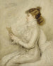 porträtt av Sarah Bernhardt 1844-1923 dramatisk konstnär - Madeleine Cartailhac — vy av konstverket
