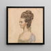 Mademoiselle Barbara Hill 1838 - John Smart — inramlat konstverk på väggen