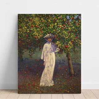 Mademoiselle au jardin , Automne - Leon Kamir-Kaufmann | Reproduction Tableau Décoration murale affiche copie